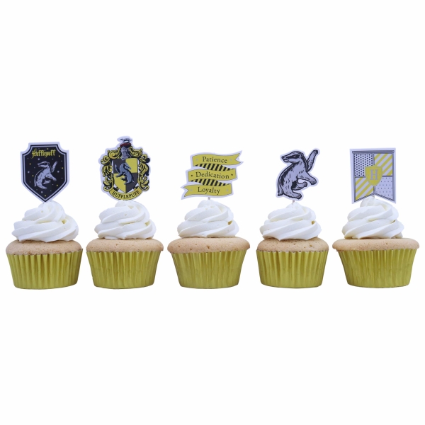 Cupcake Topper - Hufflepuff House